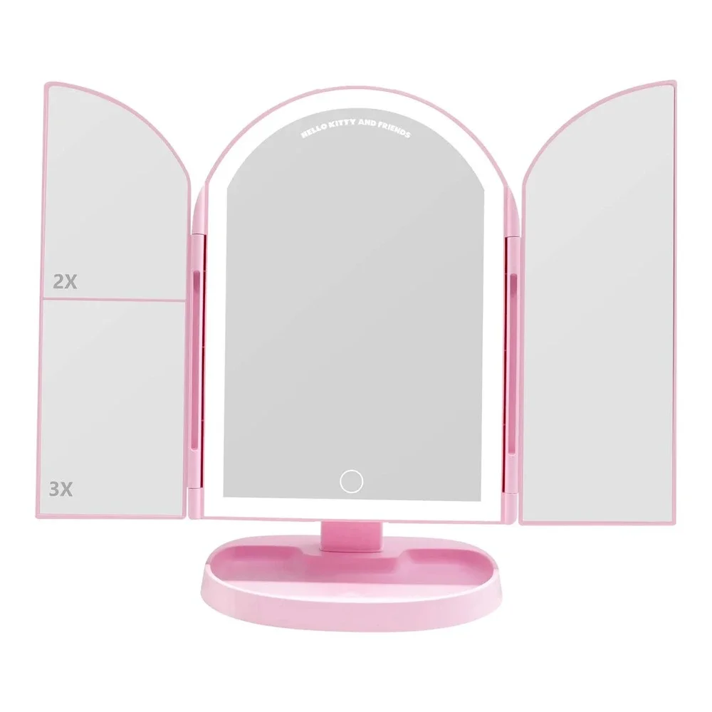NIB SANRIO HELLO KITTY‎ RAINBOW ARCH TRIFOLD MAKEUP MIRROR KIDS TEENS